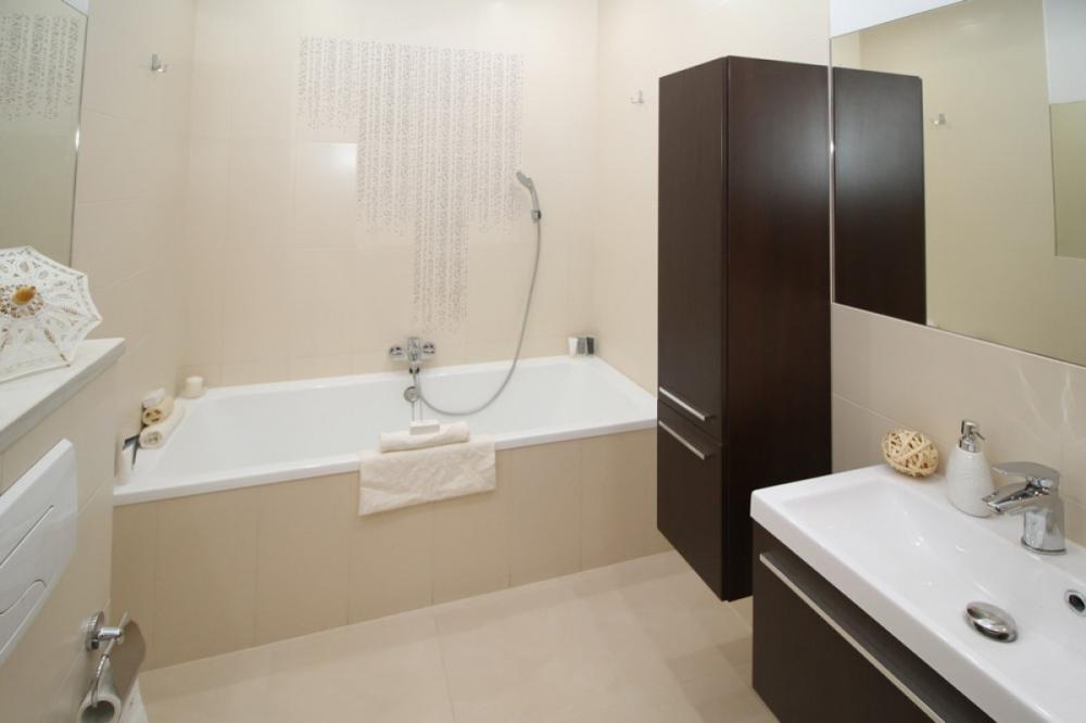 salle de bain tons beiges